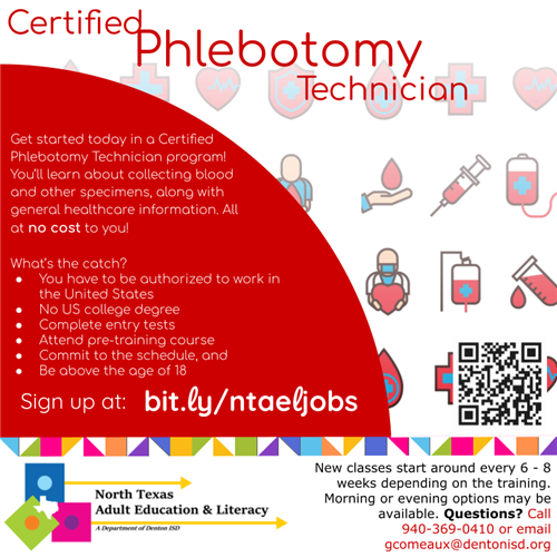 Phlebotomy flier